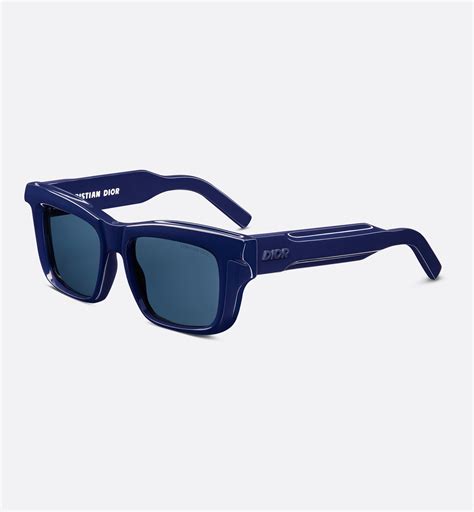 DiorXplorer S2I Blue Rectangular Sunglasses 